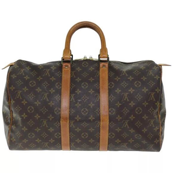 LOUIS VUITTON Monogram Keepall 45 Boston Bag M41428 LV Auth 74370 - Picture 3 of 16